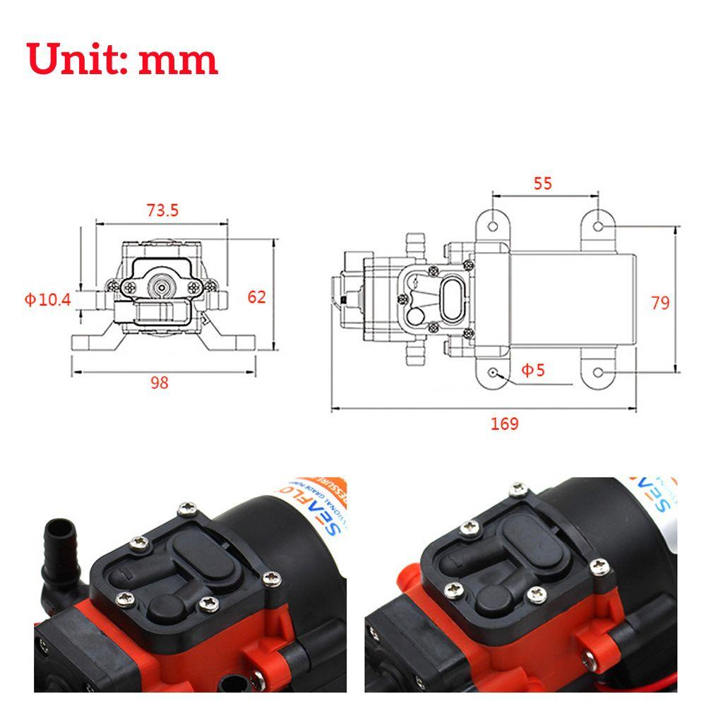 Populer Pompa Bilge Laut Taman Air Mancur Aquarium Caravan Kemping Motorhome High Flow Diafragma Whale Pumps Boat Self Priming