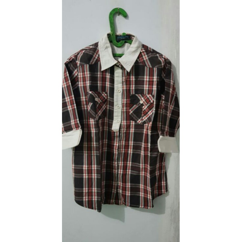 Kemeja Contempo Wanita Pakaian Atasan Kerja