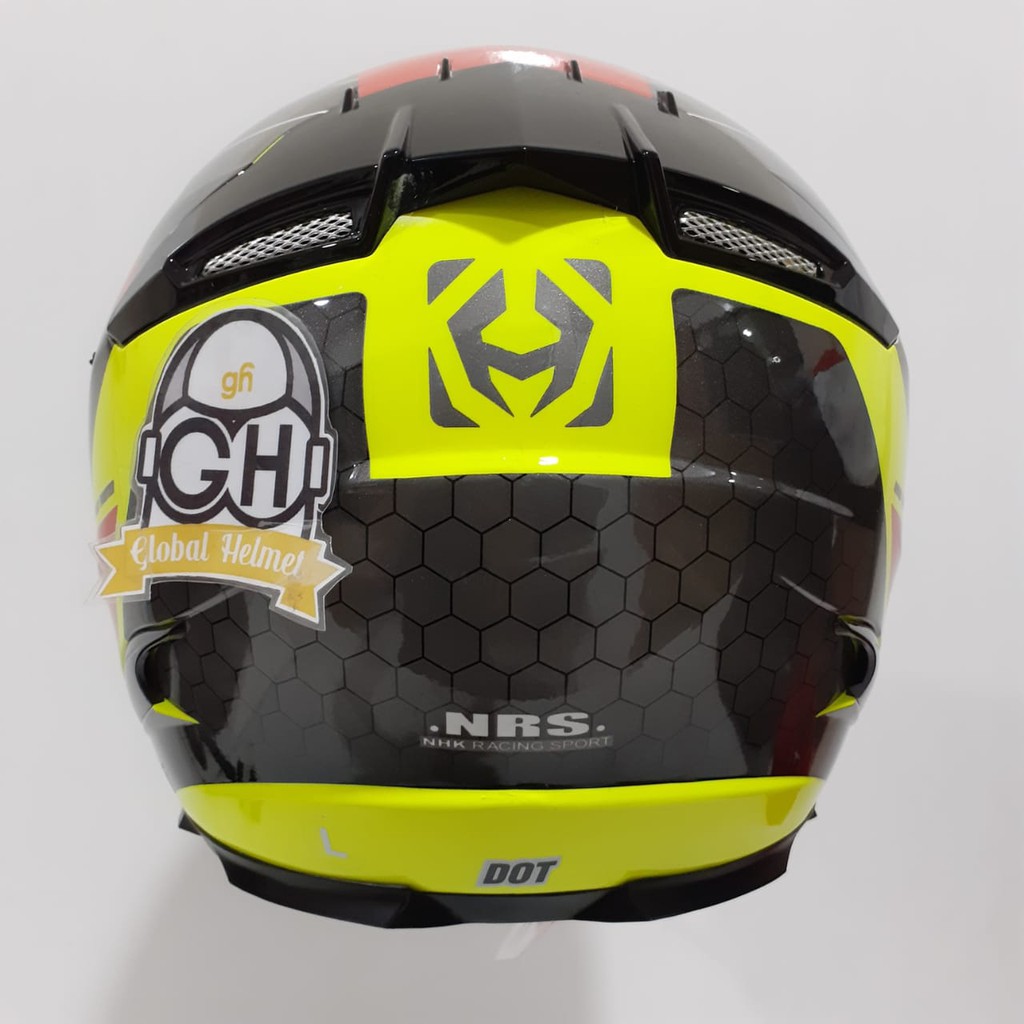 HELM NHK RX9 NAVY YELLOW FLO NHK RX-9 NAVY NHK RX NINE YELLOW FLOURECENT