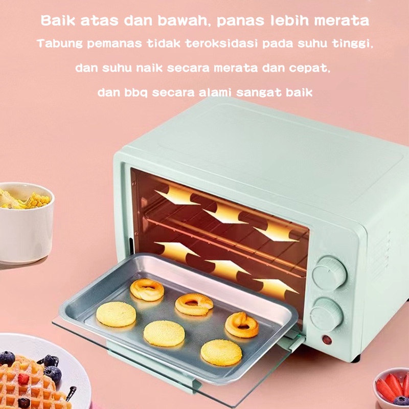 Oven listrik low watt 12L pemanggang portable oven microwave penghangat makanan