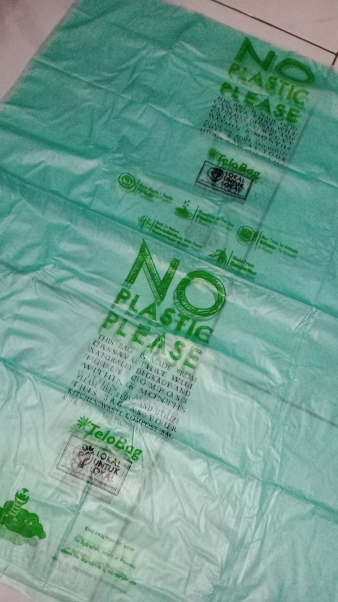 Bali Kantong Singkong Sampah Organik Compostable Garbage Trash Produce Bag Non Plastik Tempat Sampah