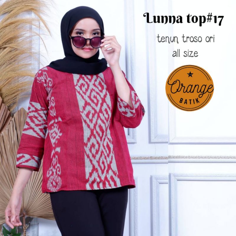 Blus Atasan Batik Tenun Troso Jepara Ori #4