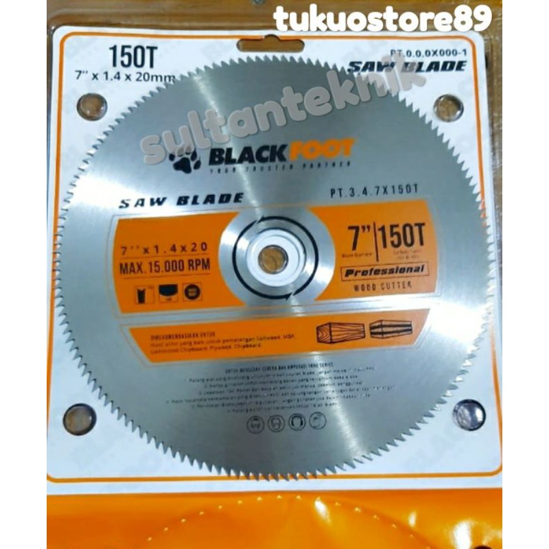 mata gergaji / mata potong / Blackfoot circular sabre saw 7" mata gergaji circular 7 inch 150 T
