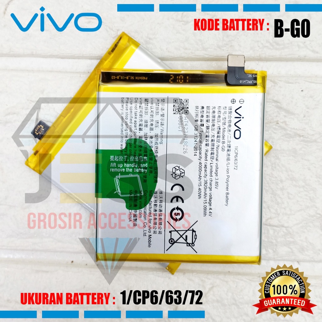 Baterai Battery Original Vivo B-G3 BG3 B-GO For HP VIVO X27 Pro / VIVO V1836A / Vivo V1836T &amp; VIVO X27 / V1829A / V1829T