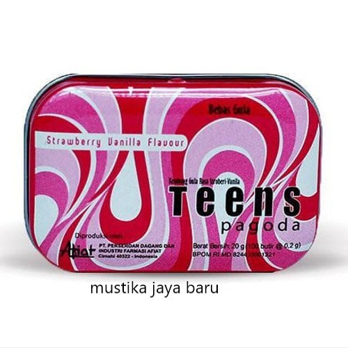 

TEENS PAGODA PASTILLES STRAWBERRY VANILA 20 GR
