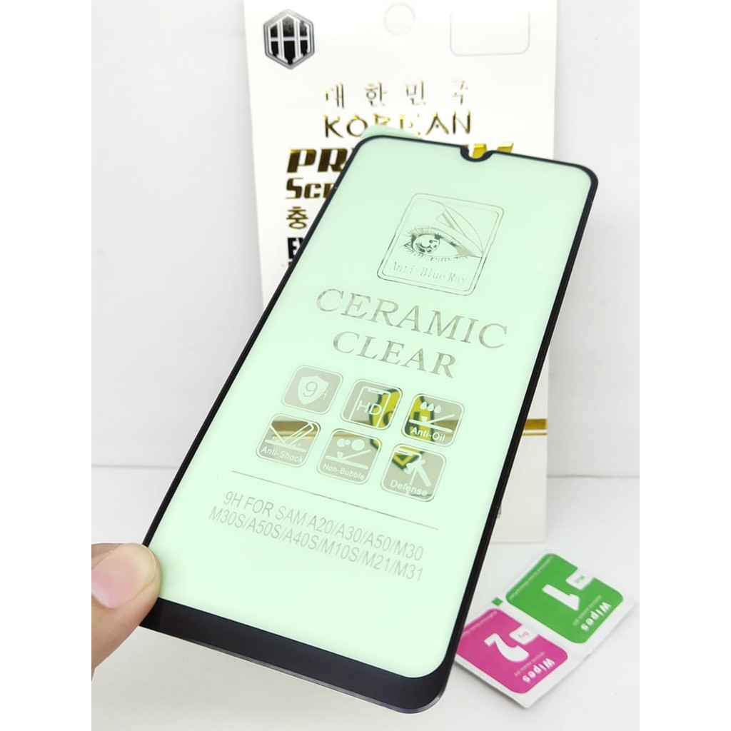 Tempered Glass Ceramic Film Vivo Y11 Y12 Y15 Y17 6.38 inchi GREEN LIGHT Anti Radiasi Protection eye