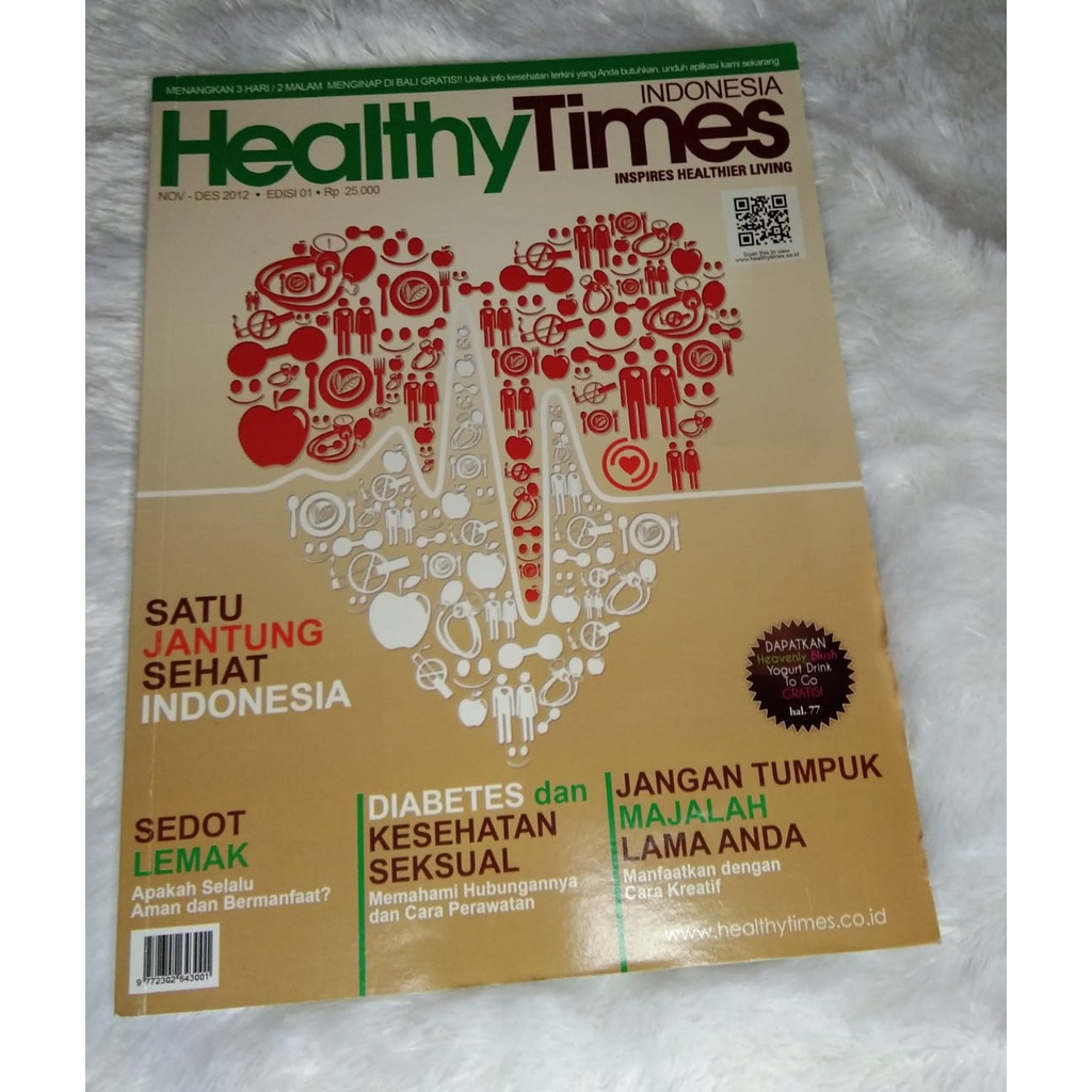 Majalah Healthy Times tahun 2012 edisi 1 / Majalah Kesehatan / Majalah dewasa