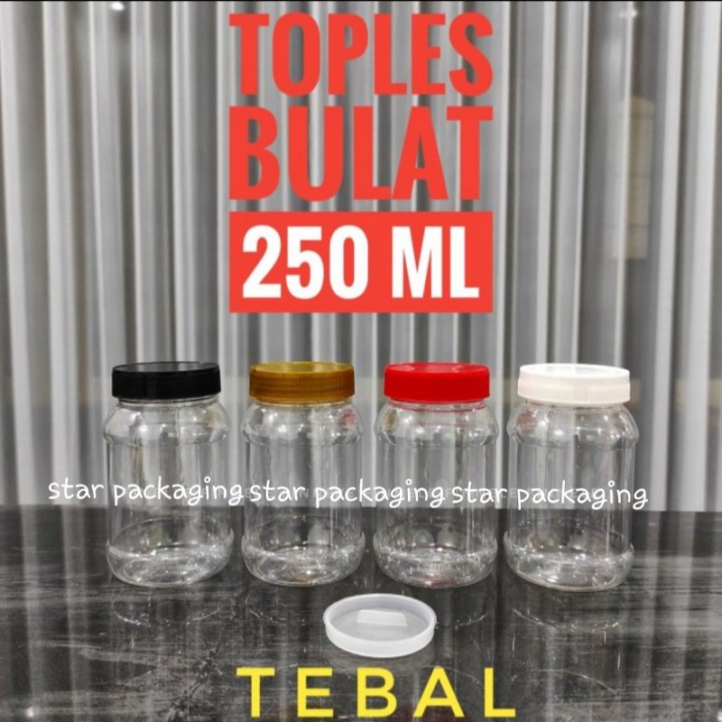 Toples 250ml Toples Plastik 250ml Toples Kue 250ml Toples Sambel 250ml
