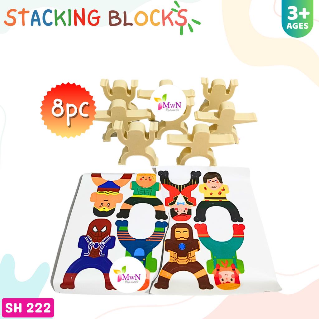 MWN  Mainan Edukasi Stacking Blocks isi 8pc / Balancing Toys SH 222