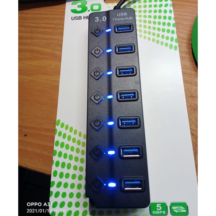 USB HUB 3.0 7 port by mejec HIGH SPEED