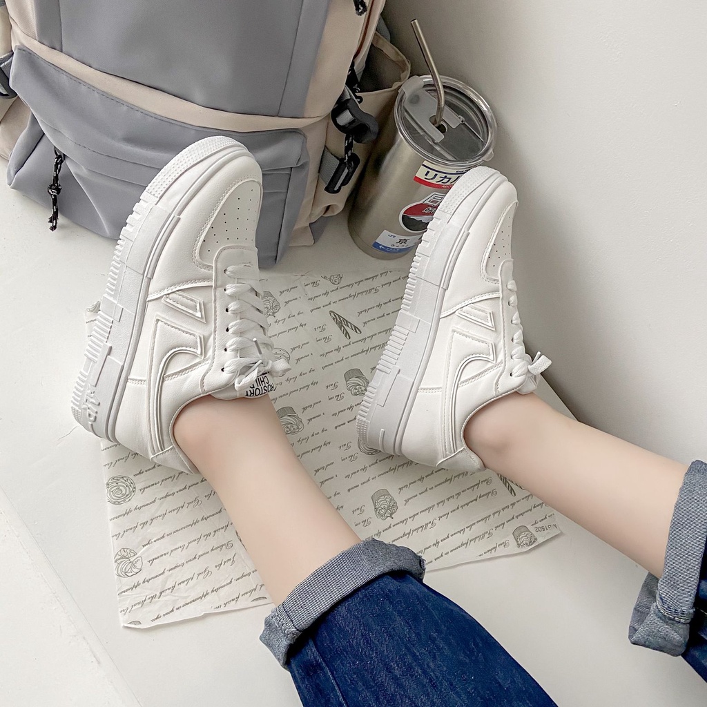 [GROSIR][COD] SEVEN_DAY SEPATU SNEAKERS WANITA KOREA IMPORT SPORT SHOES PUTIH FQ-39