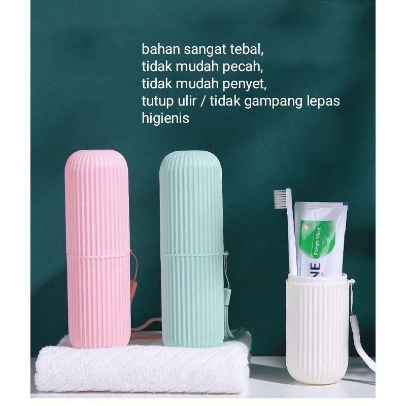 Tempat Wadah Sikat Gigi Odol Pasta Toothpaste Tabung Tempat Sikat Gigi Set Traveling Box