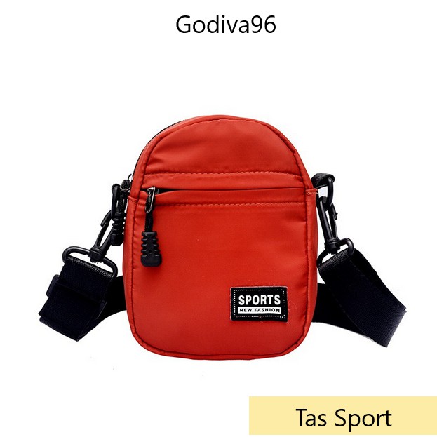 Godiva96 - MINI SPORTY SLING BAG / TAS SELEMPANG SPORT PRIA WANITA UNISEX MEDAN