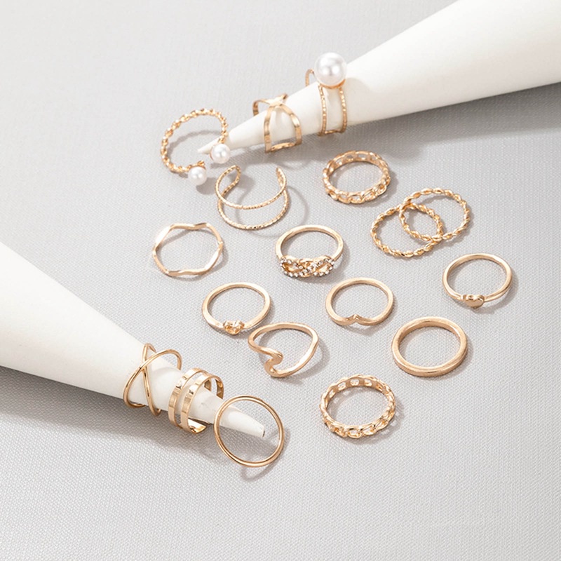 Fashion 18 Piece Female Halloween Ring Accessories Slytherin Punk Ring Girl Personality Temperament All Match Jewelry Wholesale