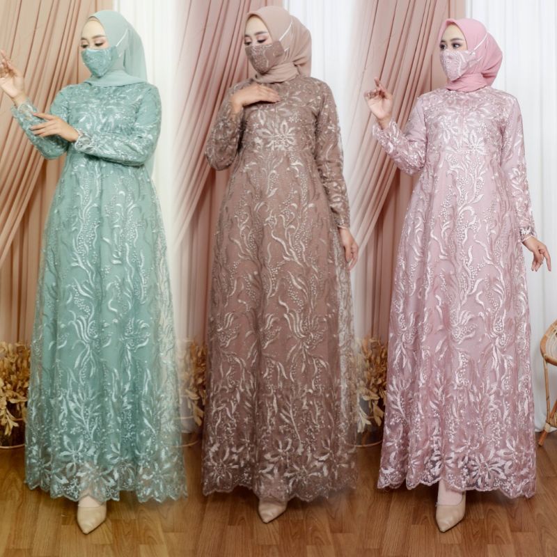 GAMIS KAJOL GAMIS MODERN GAMIS TULLE BAJU PESTA KEBAYA TULLE
