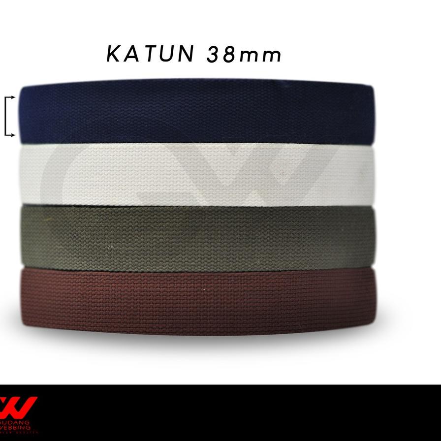 

[EA15M) Populer .Webbing Katun 3,8 cm|,..