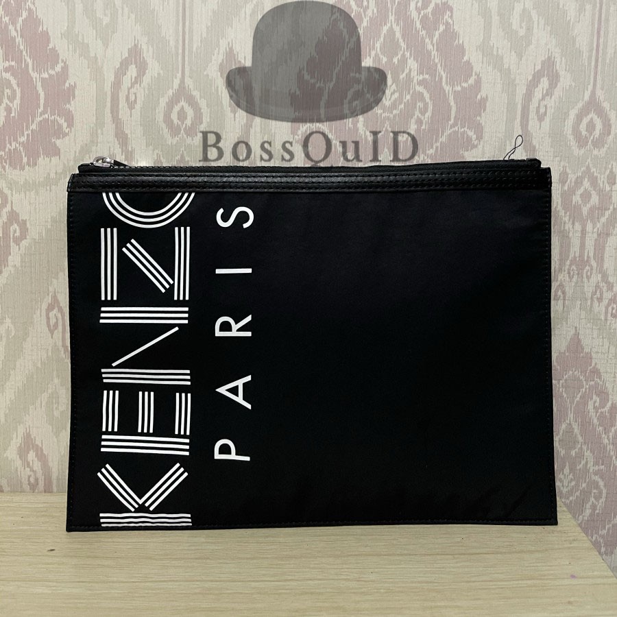 Kenzo A4 Clutch Black White