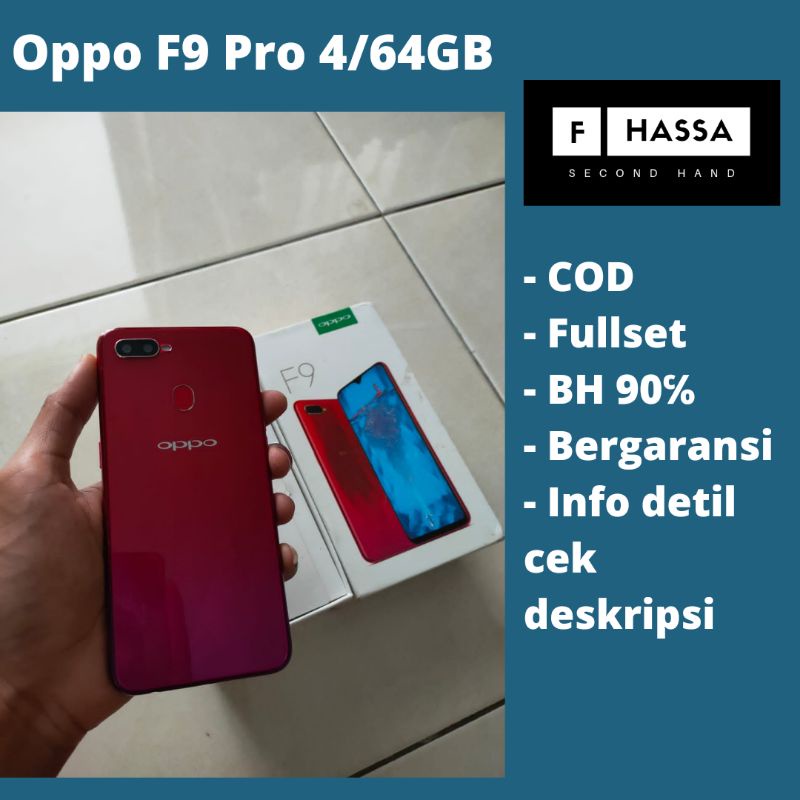 Hp Oppo F9 Pro 4/64GB Second Like New Hp Oppo Bekas Satu Jutaan | Pusat Hp Bekas Purbalingga