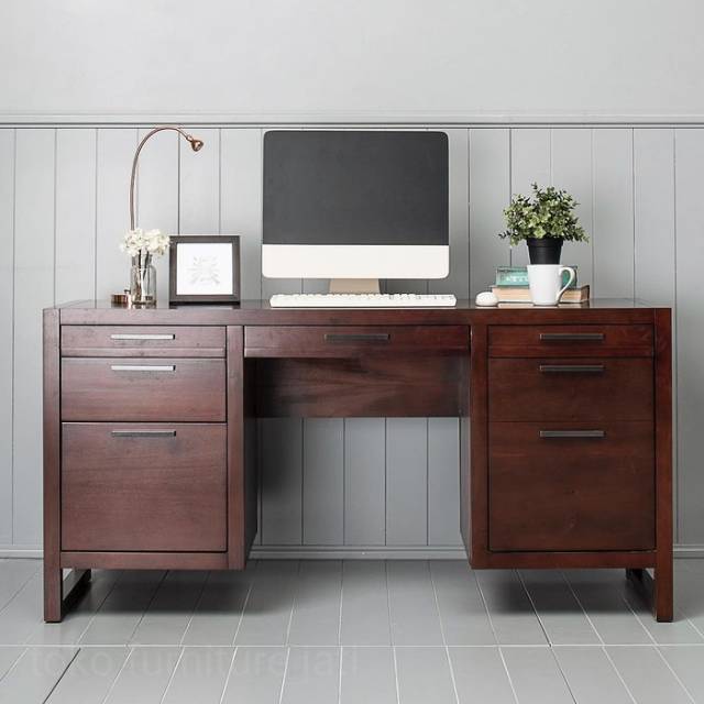 Meja komputer meja kerja | meja kayu minimalis furniture
