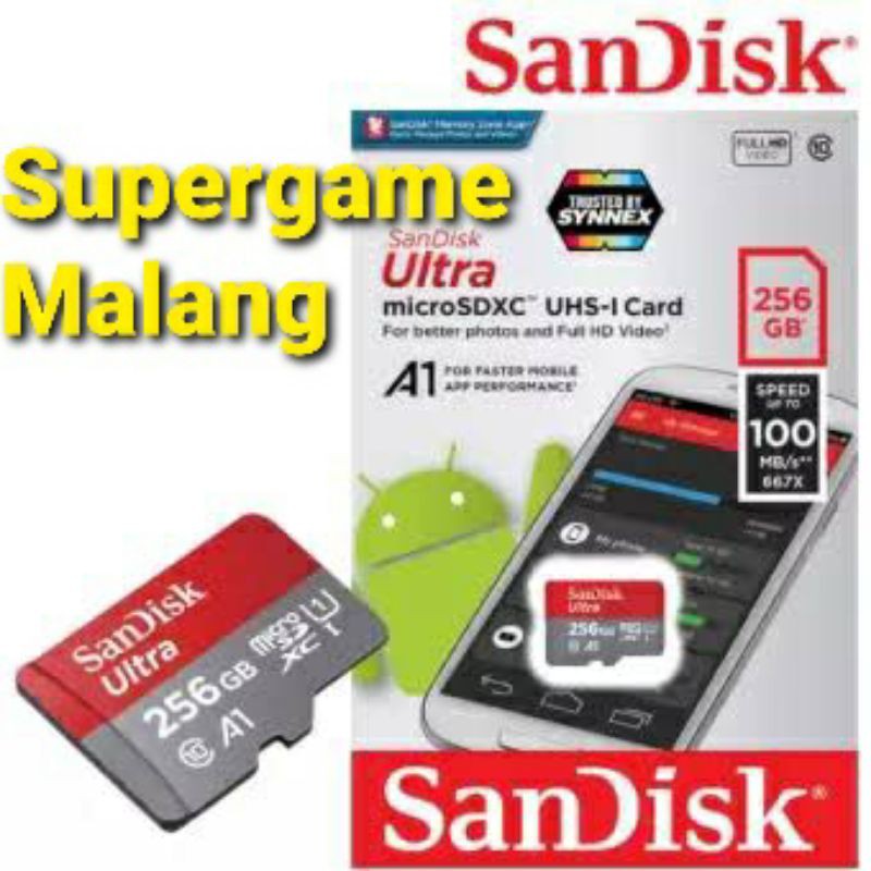 Micro SD Memory Card 256 GB Giga Original Ori Sandisk
