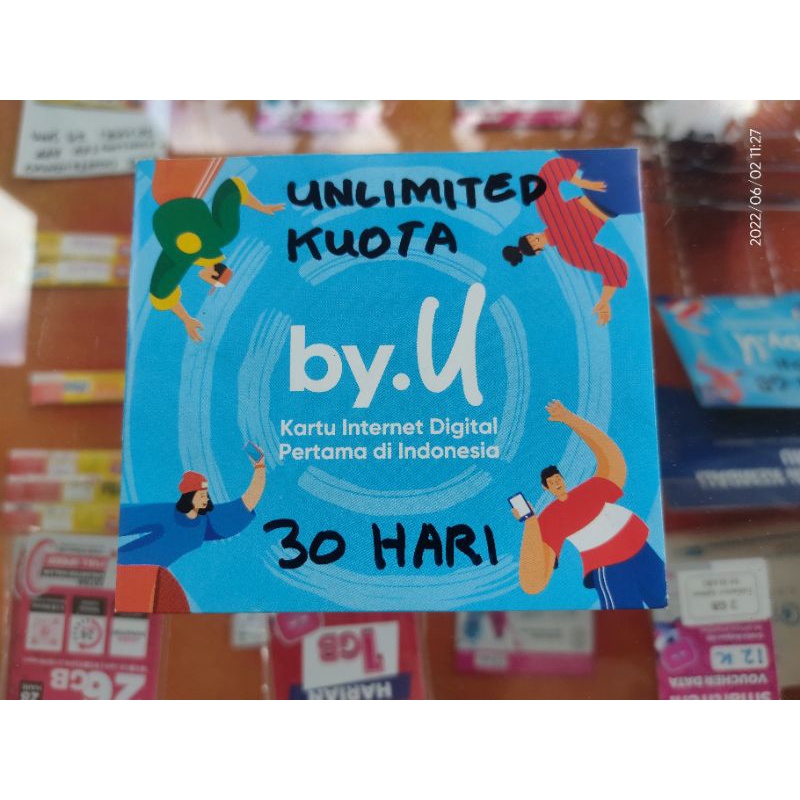 Kartu Perdana BY.U 2mbps Unlimited Kuota