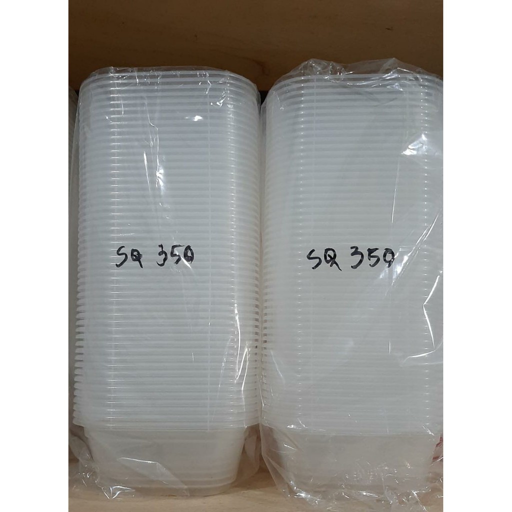 

Thinwall DM SQ 350 ML Persegi (50 pcs) - Cup Plastik DM 350 ML SQUARE - Mangkok Plastik