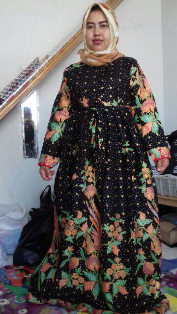 Zola Batik Couple Sarimbit Gamis Hanima Prada