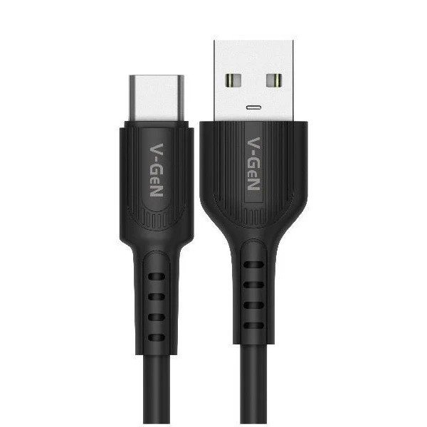 Kabel Data V-GeN VCB-23 / VCB-24 TYPE-C Fast Charging 3A 1 Meter Tipe C Soft Touch