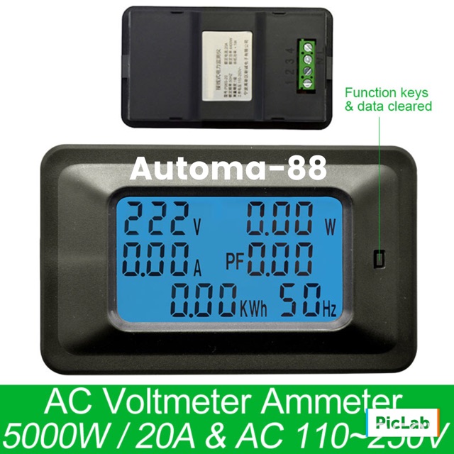 New Model AC Panel Watt Meter Volt Meter Energy Meter Power Meter Cos