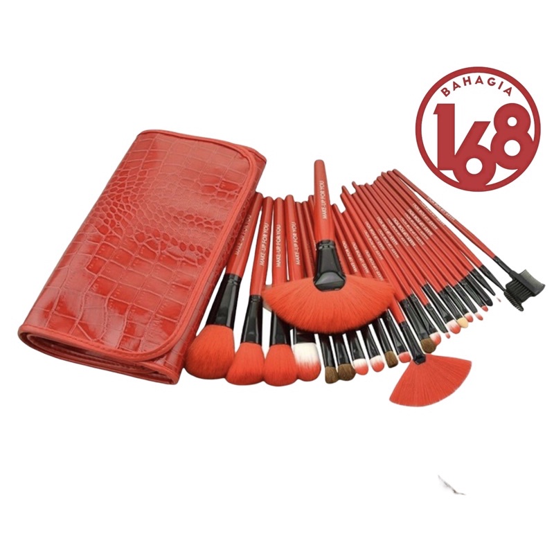 RED BRUSH Make up brush 24 pcs / kuas make up 24pcs