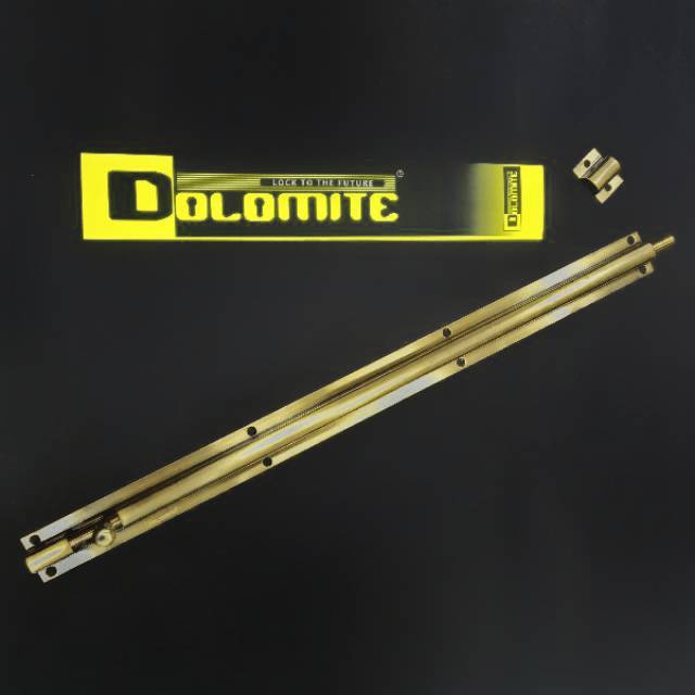 Grendel slot pintu antik brass 18" Dolomite
