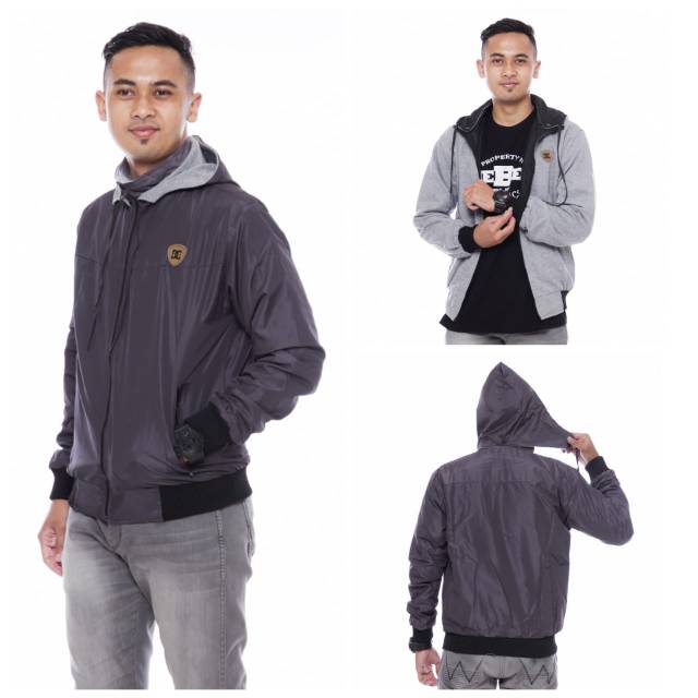 Jaket DC bulak balik Jaket pria