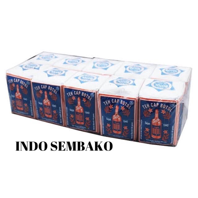 

Teh Cap Botol Biru 10 x 40g / 1 Pak teh cap botol biru isi 10 / Tea