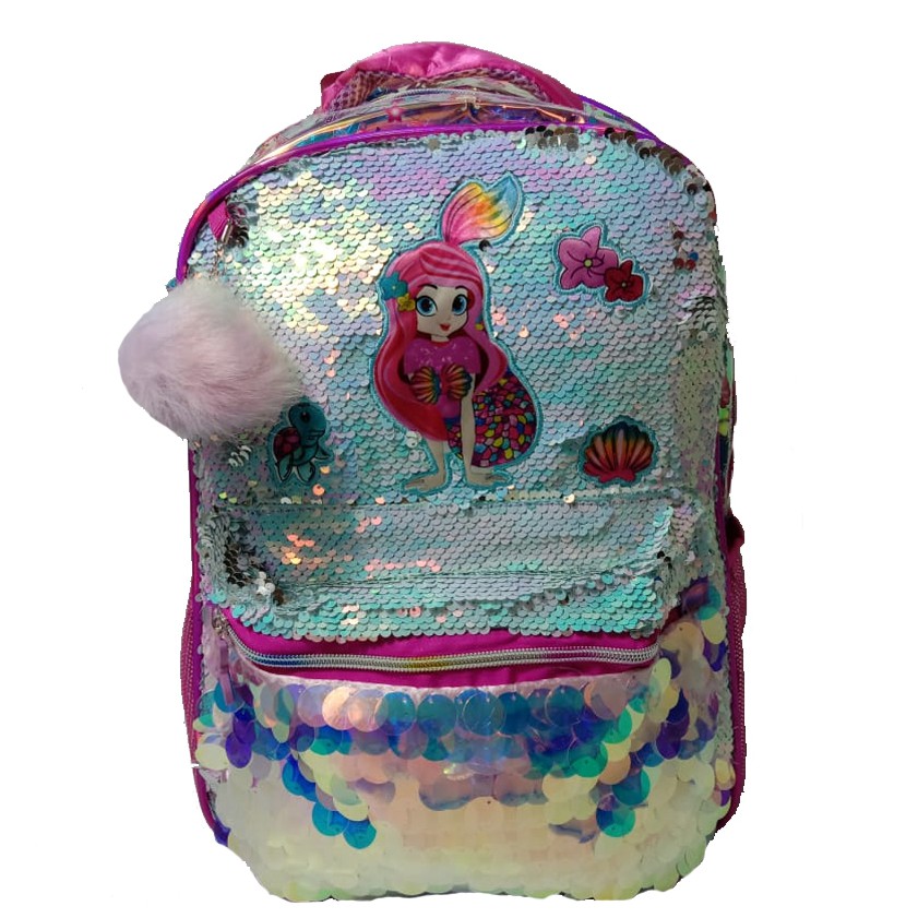 Mermaid Tas Sequin &amp; Hologram Tas Sekolah SD Fashion Anak Perempuan
