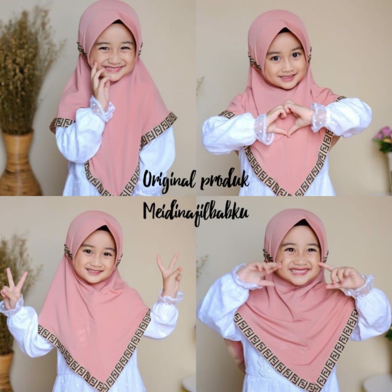 Jilbab Anak Serut Fendi / Hijab Anak FF