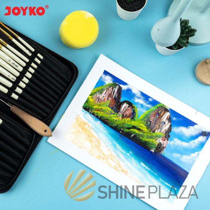 

TERBARUU!! Art Brush Set Alat Lukis Kuas Cat Air Minyak Acrylic Joyko BRS-12 TERLARIS