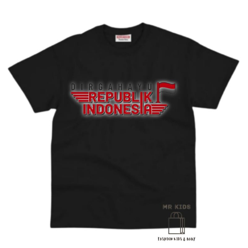 BAJU ANAK KAOS ANAK UNISEX HUT RI 77 TERBARU BAHAN PREMIUM