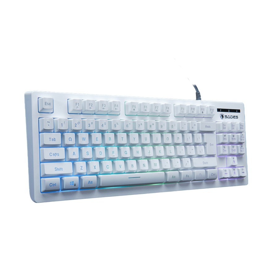 Sades Sabre White TKL RGB Gaming Keyboard