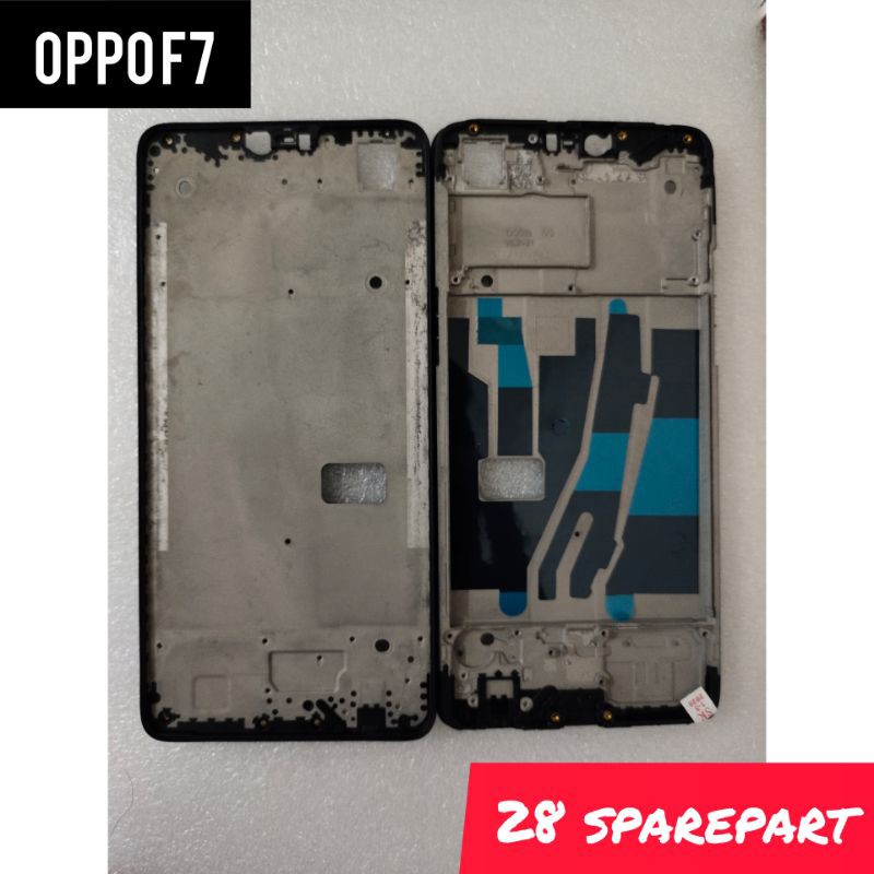 FRAME LCD/TULANG TENGAH DUDUKAN LCD OPPO F7 ORIGINAL