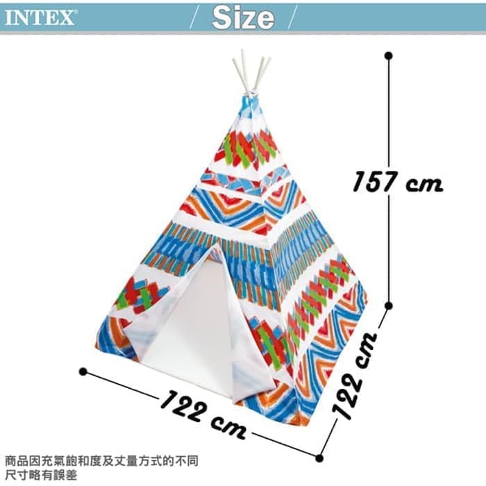 PROMO Tenda Intex 48629 Mainan Anak Model Indian Teepee Play Tent