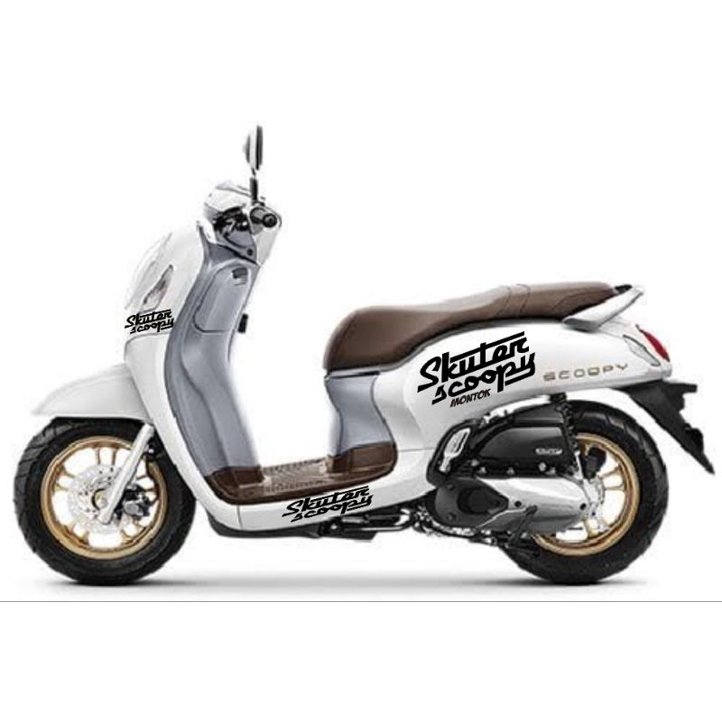 sticker cutting variasi motor skuter scoopy