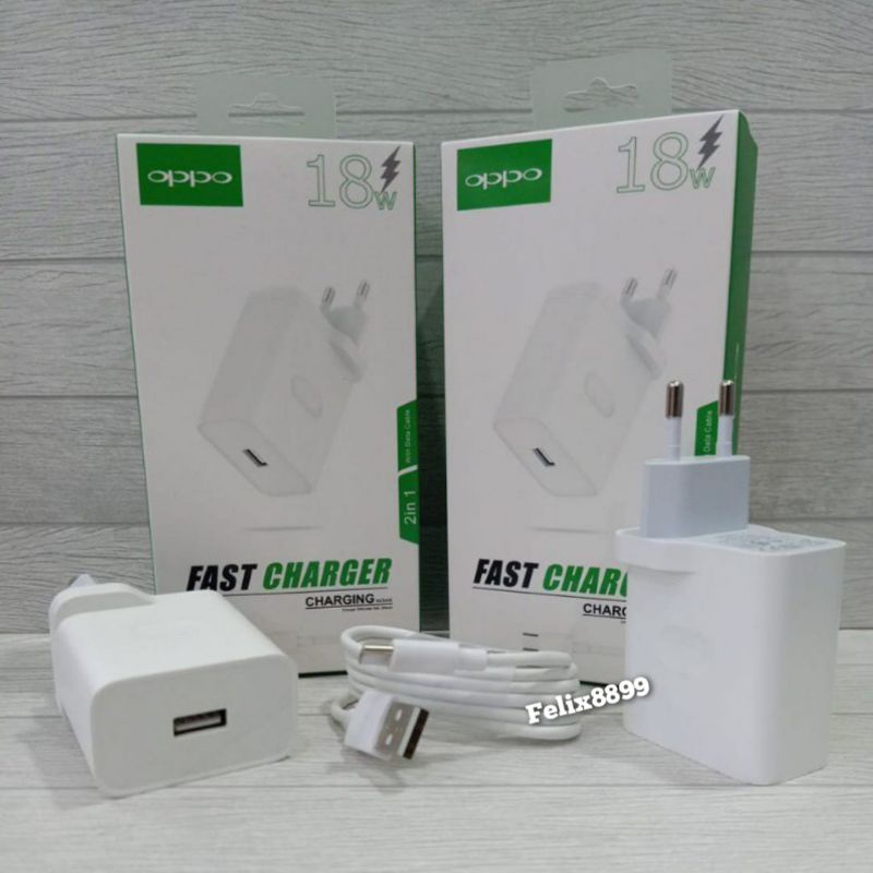 Charger Casan Oppo Type C 18W 18 Watt Fast Charging USB Type C Tipe C