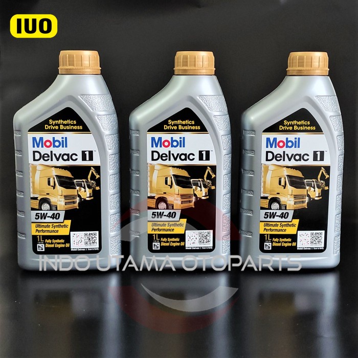 Oli Delvac One 5W 40 Mobil One Fully Synthetic isi 1 Ltr ASLI