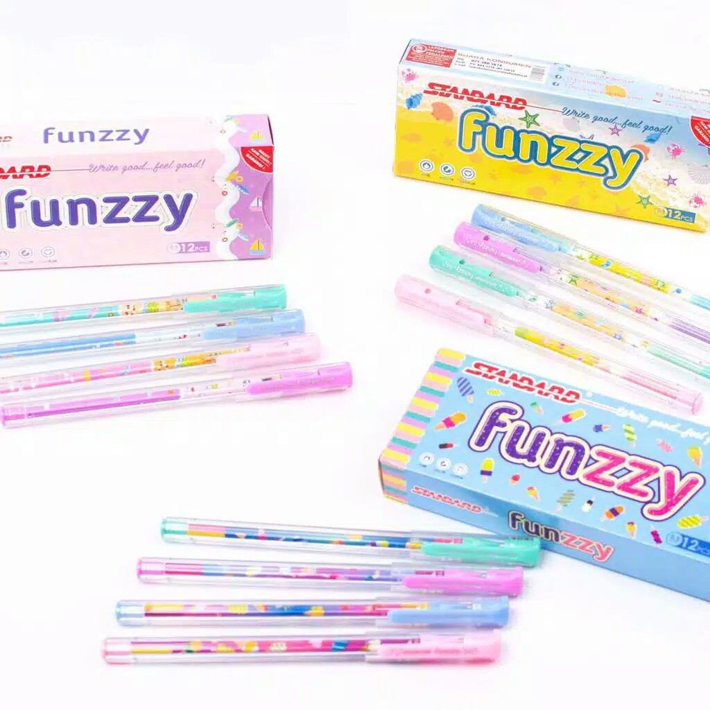 

[GRAND MEDIA] BALLPOINT / PENA / PULPEN STANDARD FUNZZY GEL 0.5mm / 1 PCS