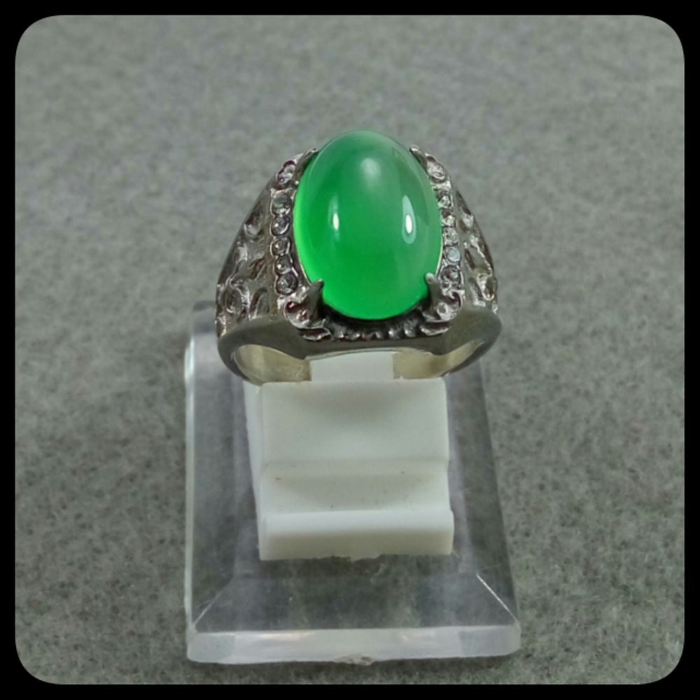 CINCIN GREEN TOPAZ SIZE KANTORAN HIJAU MANTAP