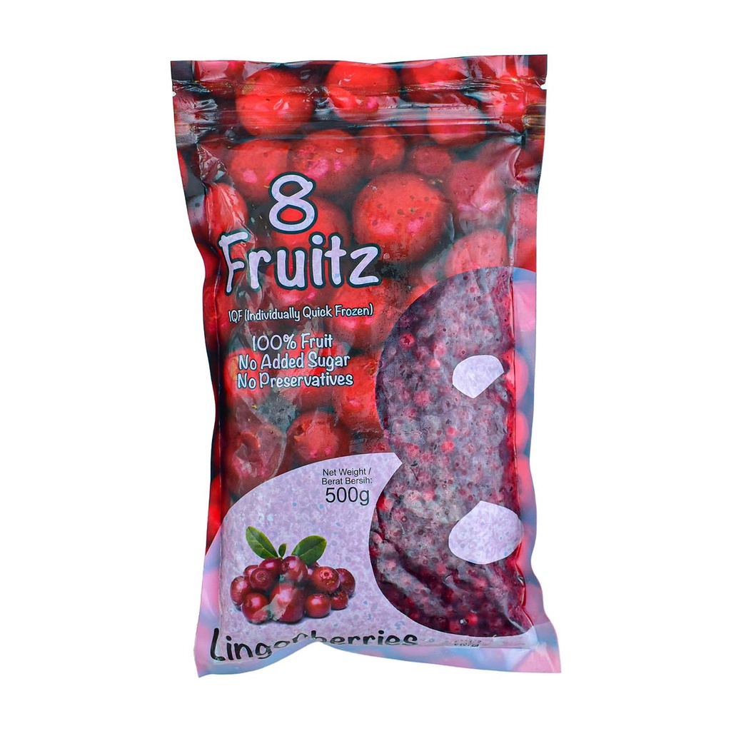 Frozen IQF Lingonberries / Lingonberries Beku 500Gr