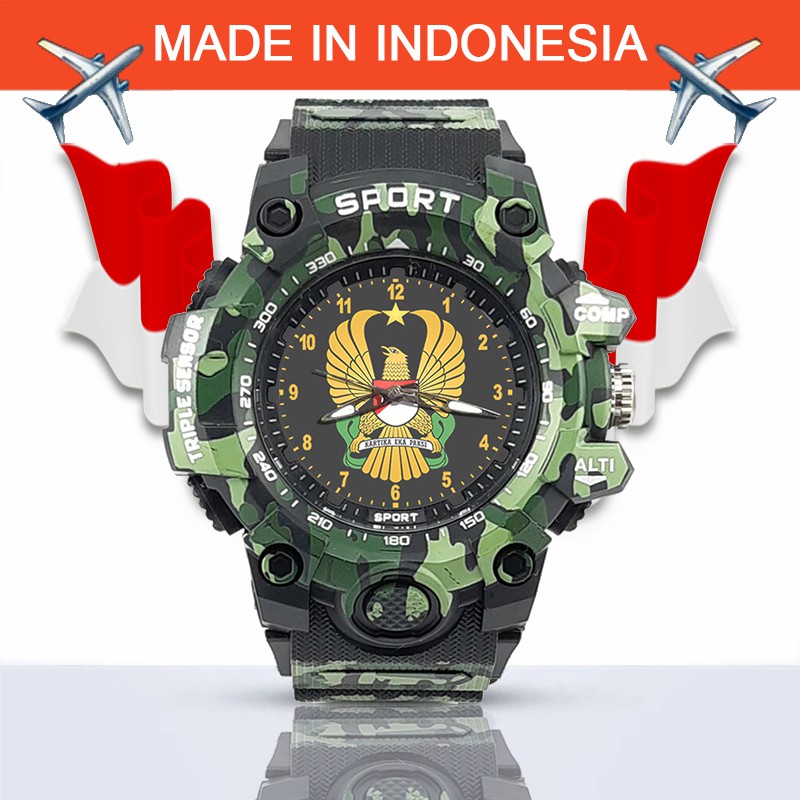 {Istimewa} Jam Tangan TNI -AD Hitam Army Water Resistant