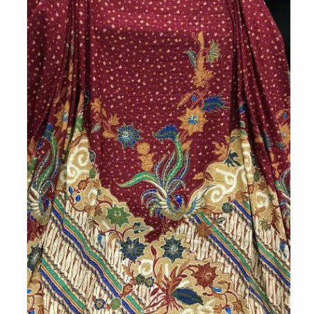 Kain Batik Meteran Motif Timbul Bahan Seragam Kebaya Halus