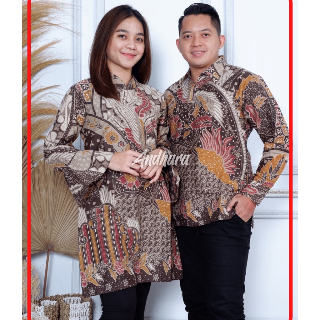 TUNIK BATIK WANITA MODERN PREMIUM JUMBO LENGAN PANJANG CT SELENA