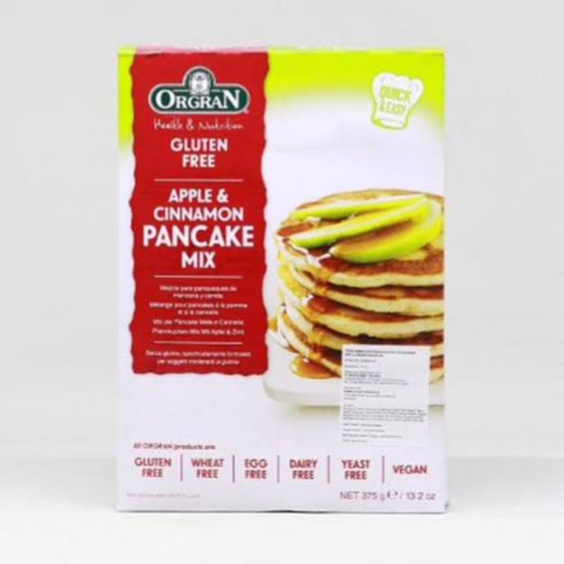 

ORGAN APPLE PANCAKE MIX 375